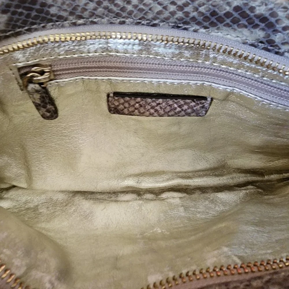 Michael Kors faux animal print clutch with‎ storage bag